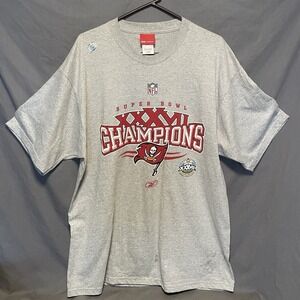 Vintage 2003 Reebok Tampa Bay Buccaneers Super Bowl XXXVII Champions Shirt XL